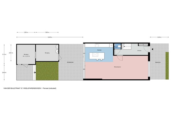 Floorplan - Van der Bijlstraat 37, 2371 VP Roelofarendsveen